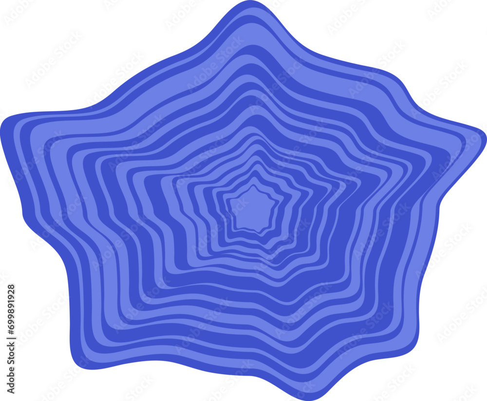 Abstract Stripes Shape