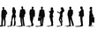 silhouettes of the businessman