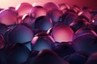 3d smooth faceted bubble shapes background. Generative AI
