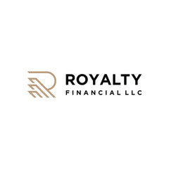 Poster - Golden Initial Letter R Monogram with Growth Economic Statistics Diagram for Accounting and Finance Logo Design.