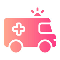 ambulance gradient icon