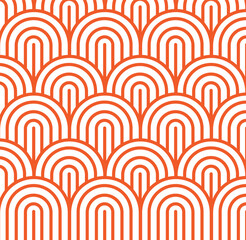 Seamless vintage vector pattern 
in art deco style background