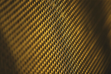 Wall Mural - abstract metal grid background - close up of metal grid texture - vintage filter