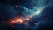 Cosmic starry sky background, astronomy galaxy stars concept illustration