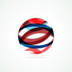 Poster - Abstract circle logo - minimalist emblem, timeless and universal shape of circle. Unique logo represent range of brands and concepts, encapsulating simplicity and creativity in single, iconic image