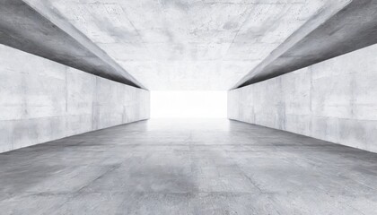  A concrete cement minimalist interior building for design purposes.
