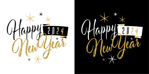 Wall Mural - Happy new year 2024