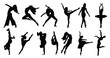 Dance silhouette pack of dancer silhouettes