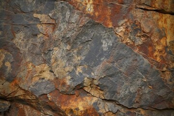 Wall Mural - surface stone rough rusty close mountain fragment background grunge red black