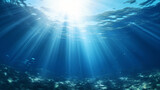 Fototapeta Łazienka - Ocean underwater rays