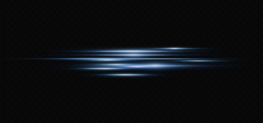 Wall Mural - vector illustration in blue color. set of light effects. glare and flash. bright beams of light. glo