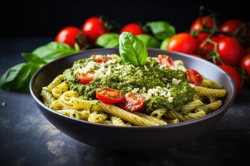 Sticker - Vegan pasta bowl with pesto