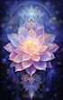 lotus flower in astral space