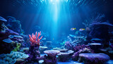 Fototapeta Fototapety do akwarium - A Thriving Coral Reef Ecosystem. Generative Ai