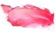 Pinky red isolated lipstick strokes on white background with abstract texture