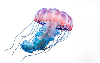 a jellyfish in the water