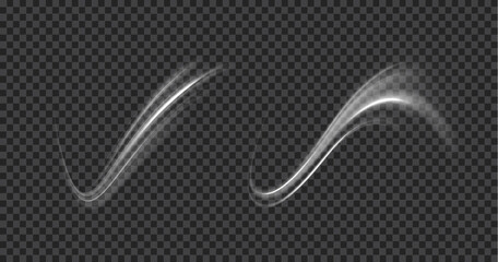 Wall Mural - Effect of winter air vortex, blizzard, vector realistic illustration. Vector comet with large dust. Falling Star. Glow light effect. Vector illustration isolated.	