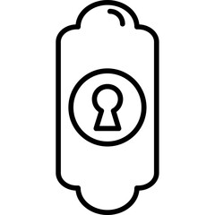 Sticker - Keyhole Icon