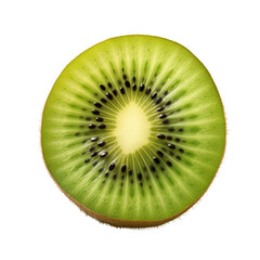 Poster - Slice of kiwi fruit isolated on white background