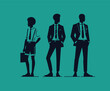 illustration of people in office,business,logo,vector