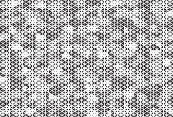 Fototapete - Abstract triangular halftone texture vector geometric Background. Halftone triangles retro grunge pattern. Minimal 80s style dynamic structure wallpaper