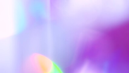 Wall Mural - Glare Lens in the Violet Spectrum. Loop. The light passes through the facets of a slowly rotating diamond and creates repetitive sparkling highlights and rainbow colors