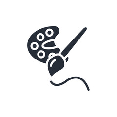 Fototapete - Art icon. vector.Editable stroke.linear style sign for use web design,logo.Symbol illustration.