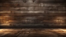 A Wood Wall And Floor