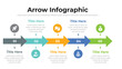 Arrow infographic presentation layout fully editable.