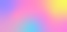 Rainbow Abstract Pastel Gradient Background With Blur Effect. Vector Banner Wallpaper Texture.