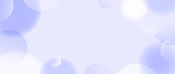 Poster - Soft blue sphere background. Abstract light floating bubble or ball wallpaper. Blur gradient circle backdrop. Vector horizontal design template for banner, poster, presentation, brochure, leaflet