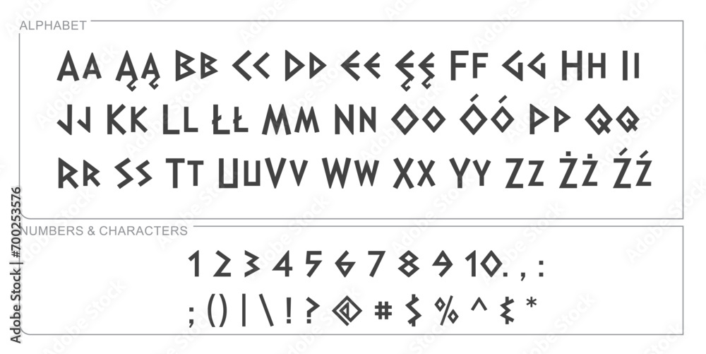 Letters Infont alphabet letters font set. typography font with trendy letters thin ...