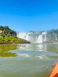 Iguazu Falls, Argentina. Iguazu Falls is the largest series of waterfalls in the world. Getting to know the beautiful waterfalls surrounded by nature on warm spring summer days