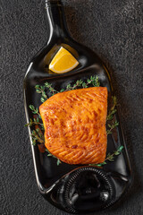 Wall Mural - Baked salmon fillet