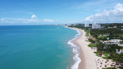 Poster - Praia de Guaxuma - Maceió/AL - Foto de drone
