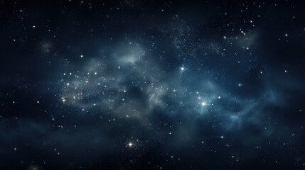 a space filled with lots of stars next to a black sky with lots of stars on the side of it.