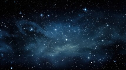 a space filled with lots of stars and a sky filled with lots of blue and white stars and a black sky