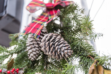 Wall Mural - christmas decoration on a tree