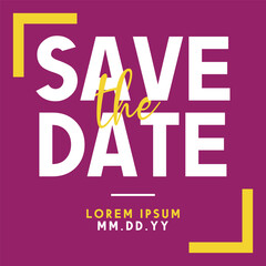 Poster - Save the date banner. Can be used for business, marketing and advertising.