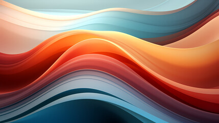 Digital technology blue rhythm wavy line abstract graphic poster web page PPT background with generative