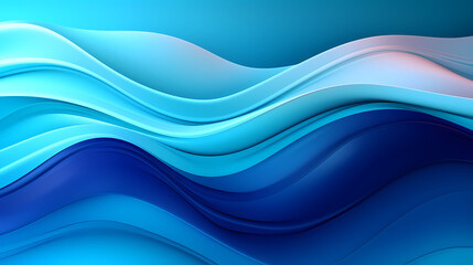 Digital technology blue rhythm wavy line abstract graphic poster web page PPT background with generative