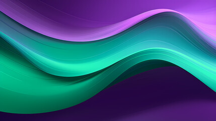 Fototapete - Digital technology blue rhythm wavy line abstract graphic poster web page PPT background with generative