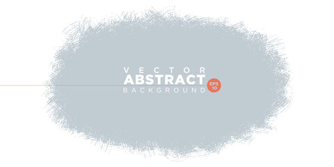 Poster - Vector hand drawn big painted stain. Monochrome stroke background. Artistic backdrop. One color textured spot oval shape.