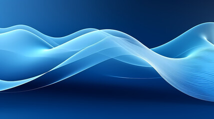 Digital technology blue rhythm wavy line abstract graphic poster web page PPT background with generative