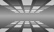 © Nganhaycuoi - Vector abstract gray glowing technology perspective background