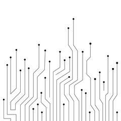 Vector abstract digital background with technology circuit board texture electronic motherboard