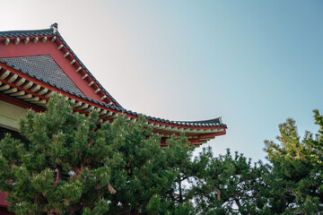 Wall Mural - Jinhaeru Korean traditional pavilion in Changwon, Korea