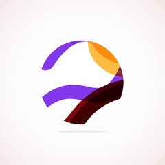 Poster - Abstract circle logo - minimalist emblem, timeless and universal shape of circle. Unique logo represent range of brands and concepts, encapsulating simplicity and creativity in single, iconic image