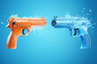 3D water gun toy illustration