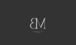 © ab - Alphabet letters Initials Monogram logo BM MB B M